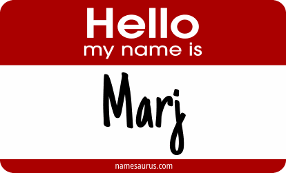 Hello my name is Marj png download