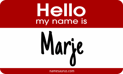 Hello my name is Marje png download