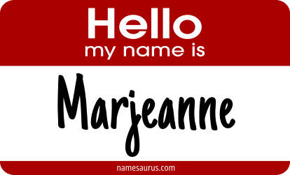 Hello my name is Marjeanne png download