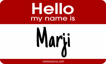 Hello my name is Marji png download