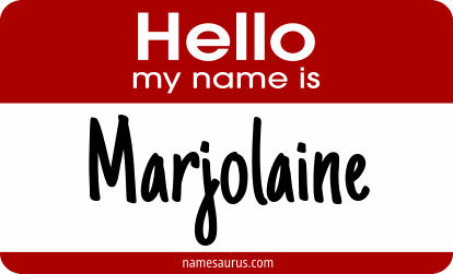 Hello my name is Marjolaine png download