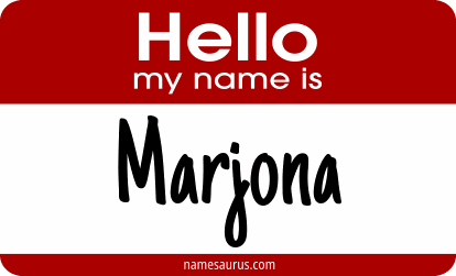 Hello my name is Marjona png download