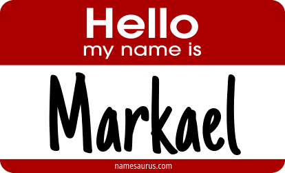 Hello my name is Markael png download
