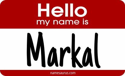 Hello my name is Markal png download