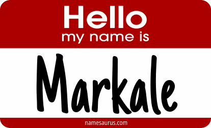 Hello my name is Markale png download