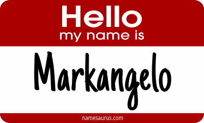 Hello my name is Markangelo png download