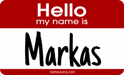Hello my name is Markas png download