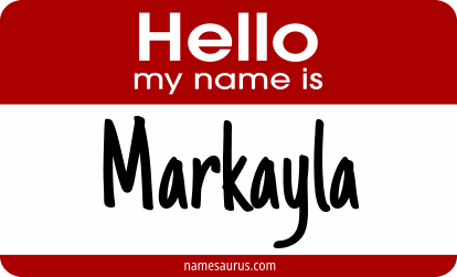 Hello my name is Markayla png download