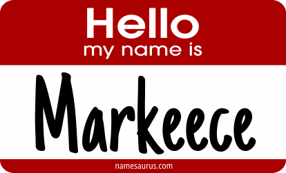 Hello my name is Markeece png download