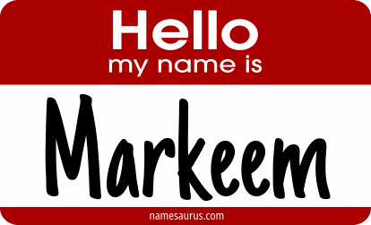 Hello my name is Markeem png download