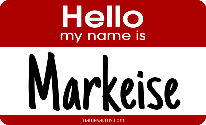 Hello my name is Markeise png download