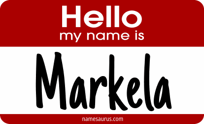 Hello my name is Markela png download