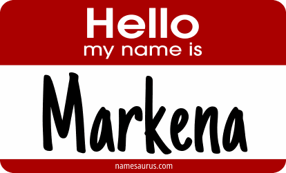 Hello my name is Markena png download