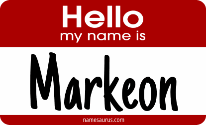 Hello my name is Markeon png download