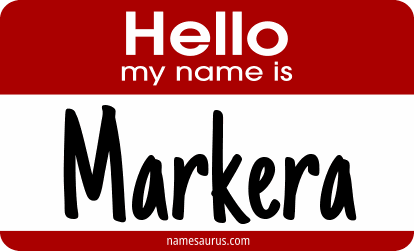 Hello my name is Markera png download