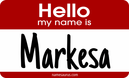 Hello my name is Markesa png download
