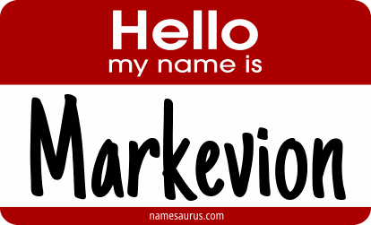 Hello my name is Markevion png download