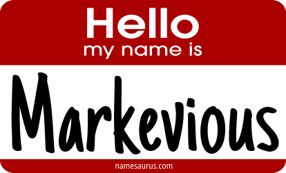 Hello my name is Markevious png download