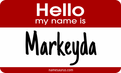 Hello my name is Markeyda png download