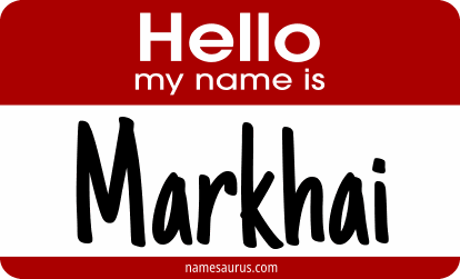 Hello my name is Markhai png download