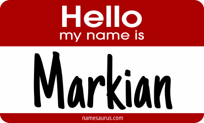 Hello my name is Markian png download