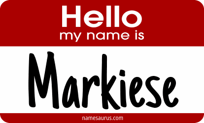 Hello my name is Markiese png download