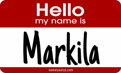 Hello my name is Markila png download