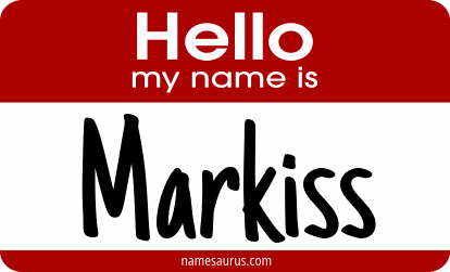 Hello my name is Markiss png download