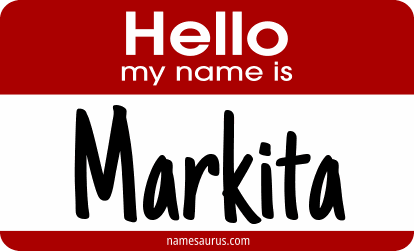 Hello my name is Markita png download