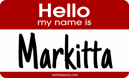 Hello my name is Markitta png download