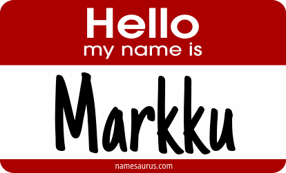 Hello my name is Markku png download