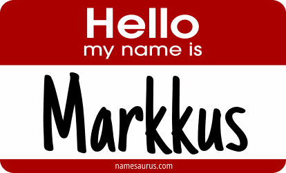 Hello my name is Markkus png download
