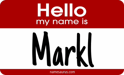 Hello my name is Markl png download