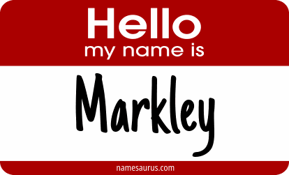 Hello my name is Markley png download