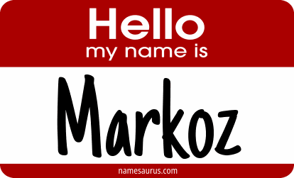 Hello my name is Markoz png download