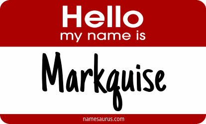 Hello my name is Markquise png download