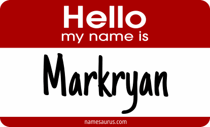 Hello my name is Markryan png download