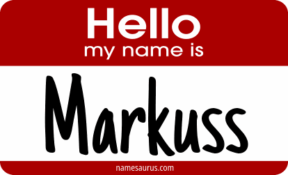 Hello my name is Markuss png download