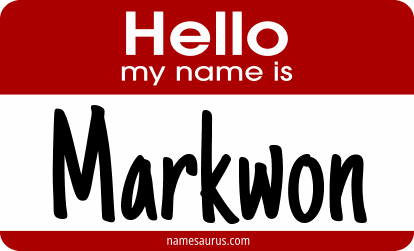 Hello my name is Markwon png download