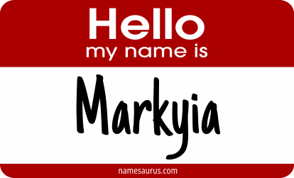 Hello my name is Markyia png download