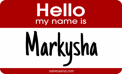 Hello my name is Markysha png download