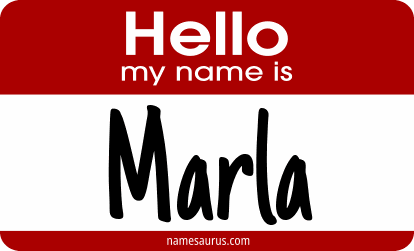 Hello my name is Marla png download