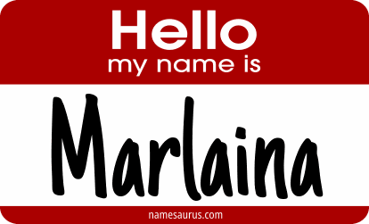 Hello my name is Marlaina png download