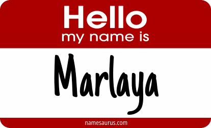 Hello my name is Marlaya png download
