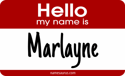 Hello my name is Marlayne png download