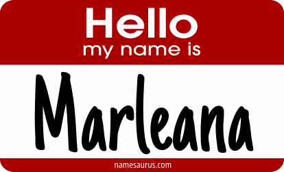 Hello my name is Marleana png download