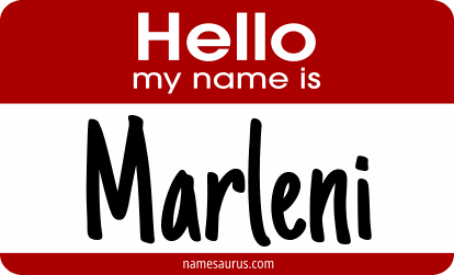 Hello my name is Marleni png download