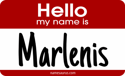 Hello my name is Marlenis png download