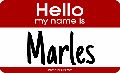 Hello my name is Marles png download