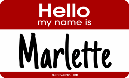 Hello my name is Marlette png download
